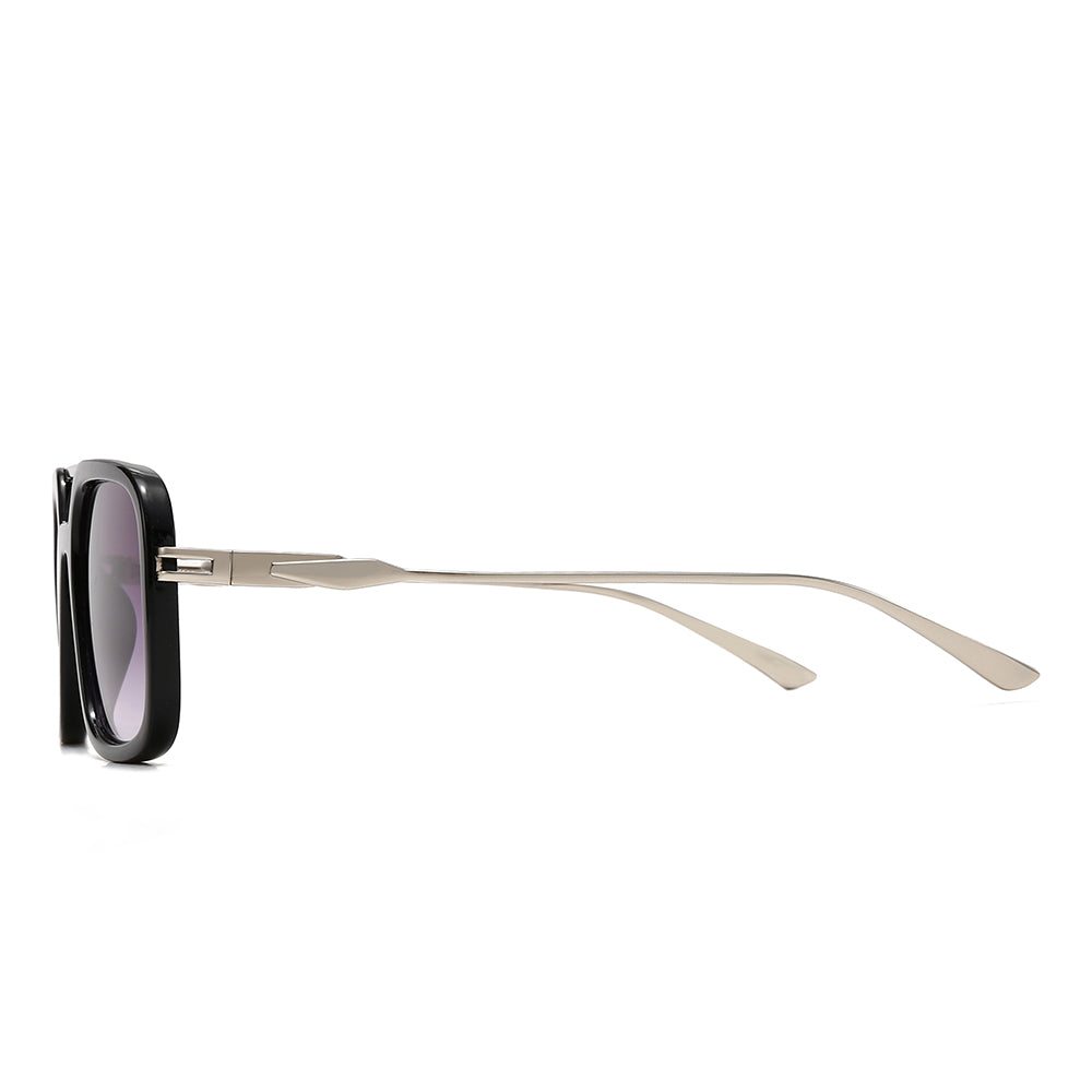 Dollger Oversized Square Aviator Tinted Sunglasses