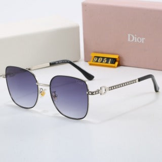 Classic Gradient Two-Tone Metal Sunglasses