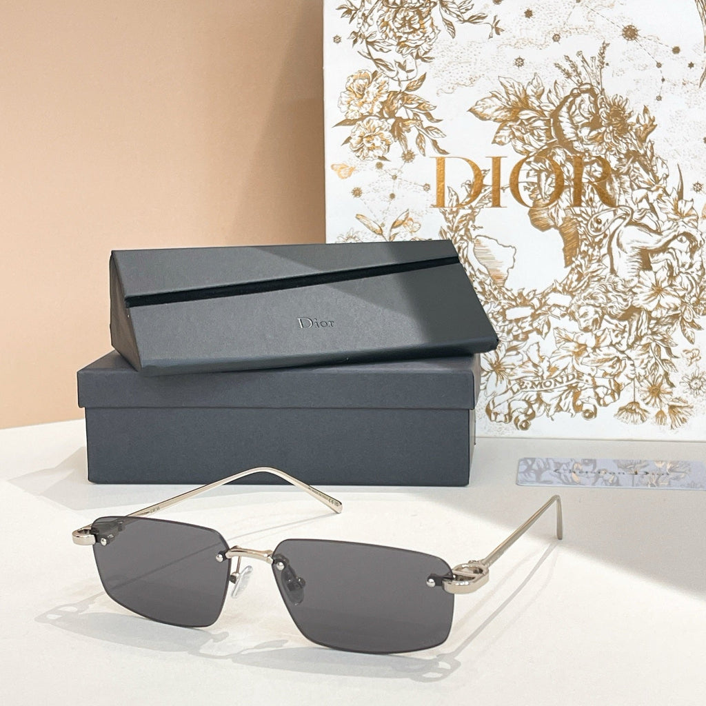 Metal frameless sunglasses