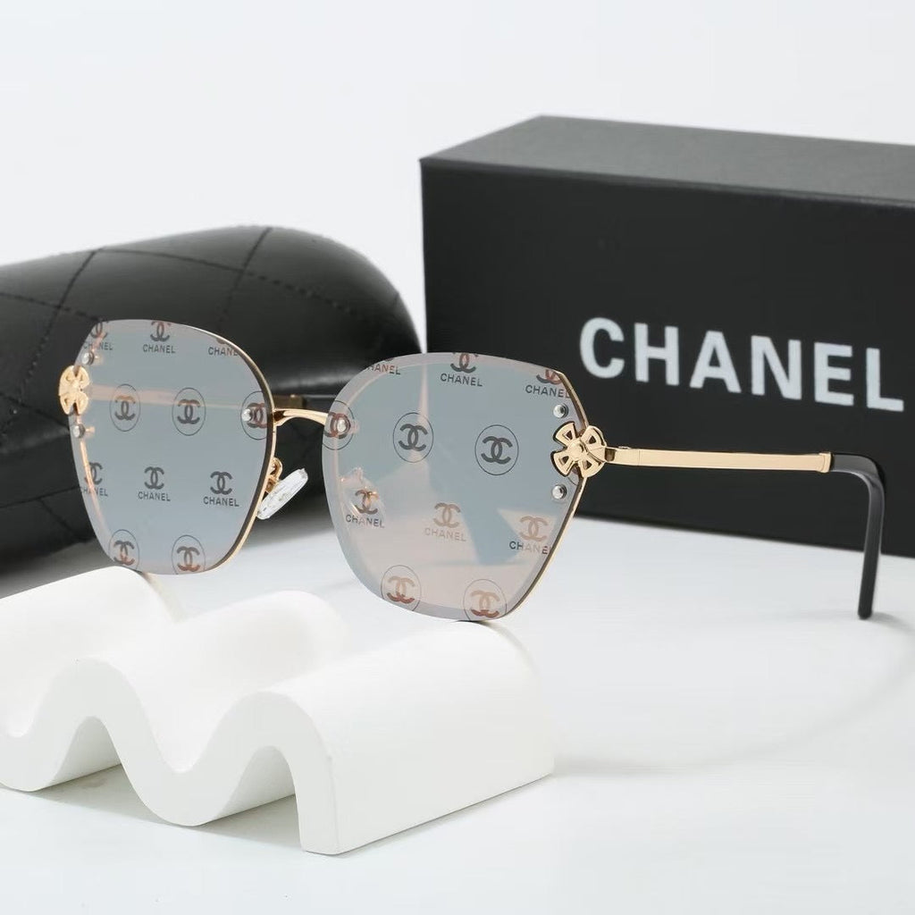 7 colors frameless metal thin lens sunglasses