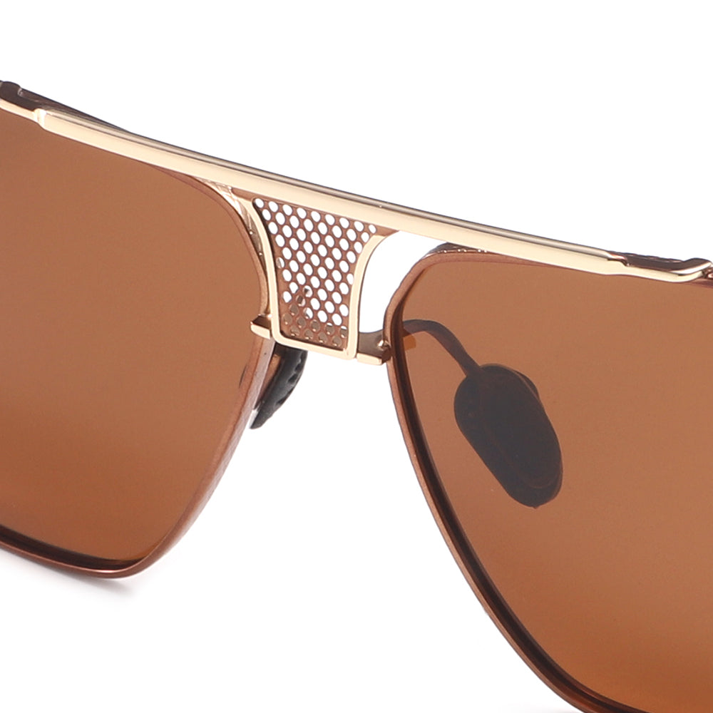 Dollger Square Aviator Metal Sunglasses