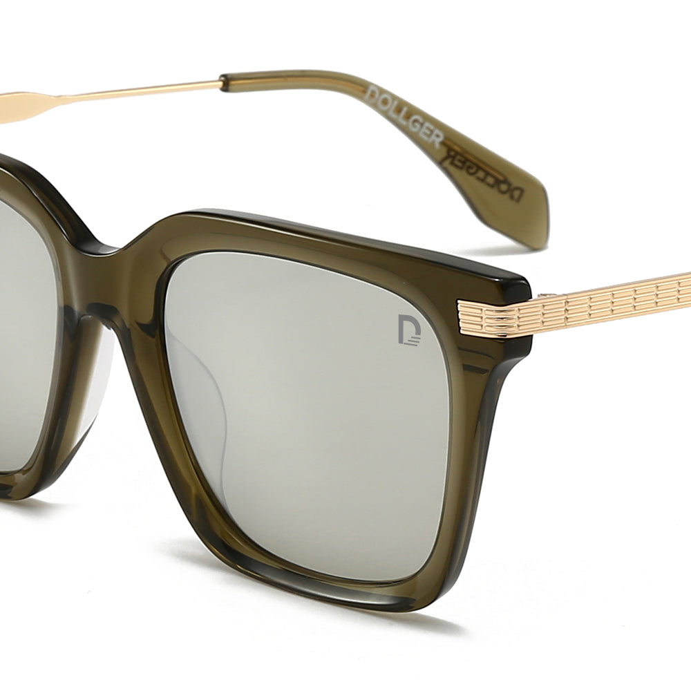 Dollger Square Green Sunglasses