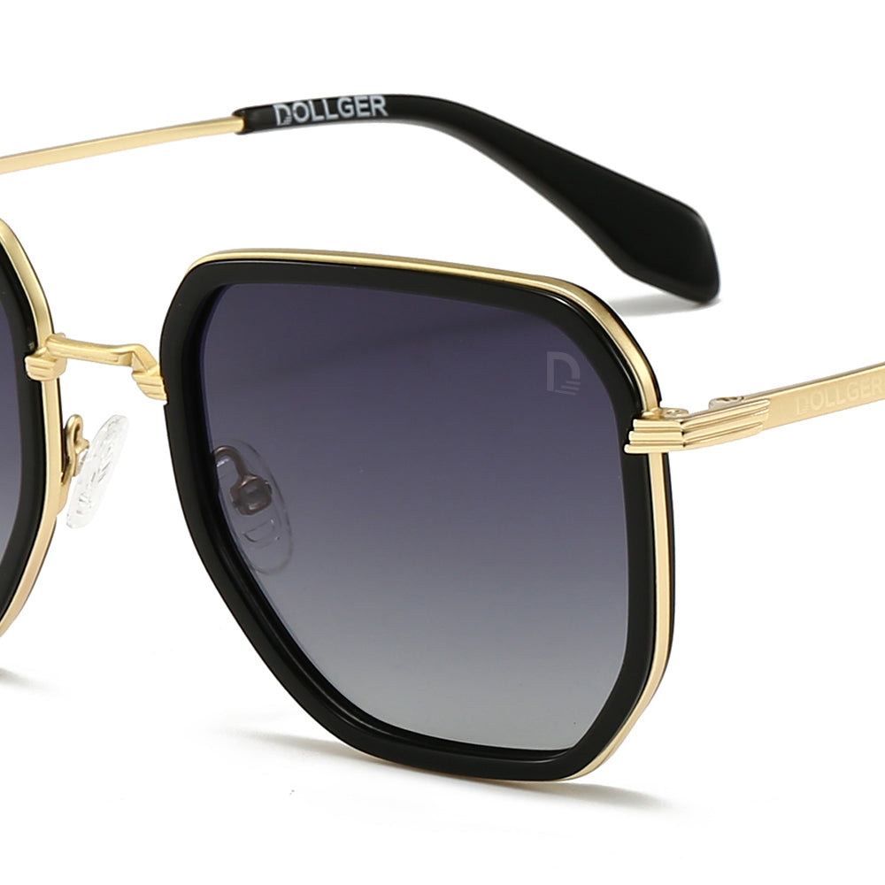 Dollger Retro Polygon Trendy Square Polarized Sunglasses