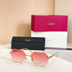 Frameless two-tone sunglasses