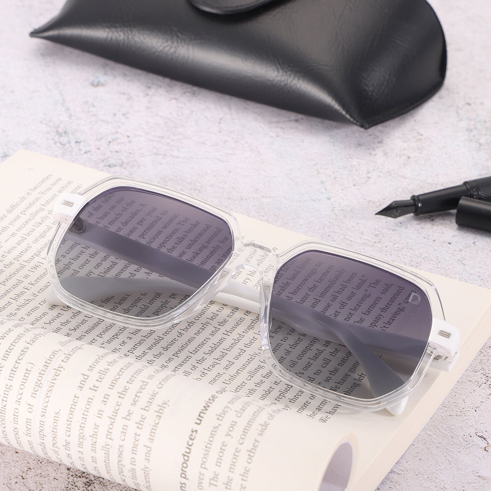 Dollger Hipster Square Full-Rim Sunglasses
