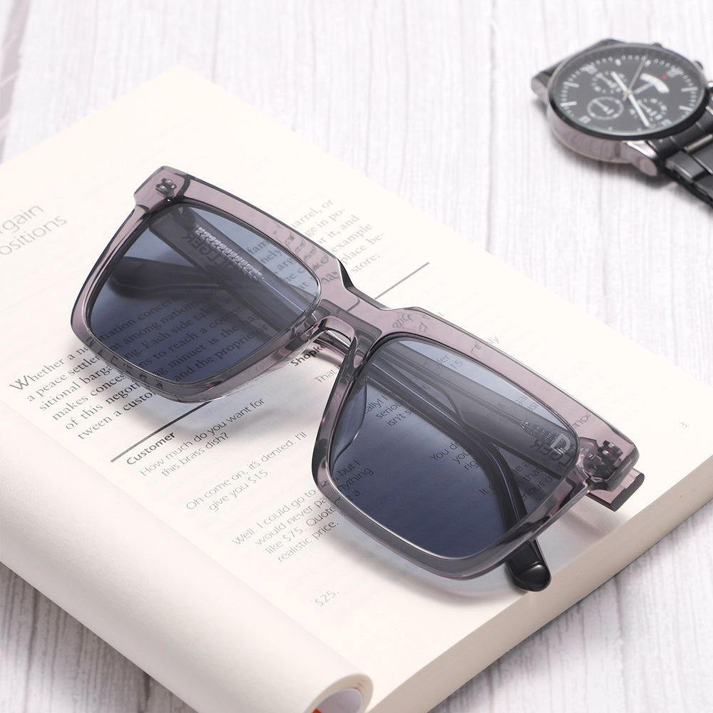 Dollger Square  Hipster Acetate Square Tinted Sunglasses
