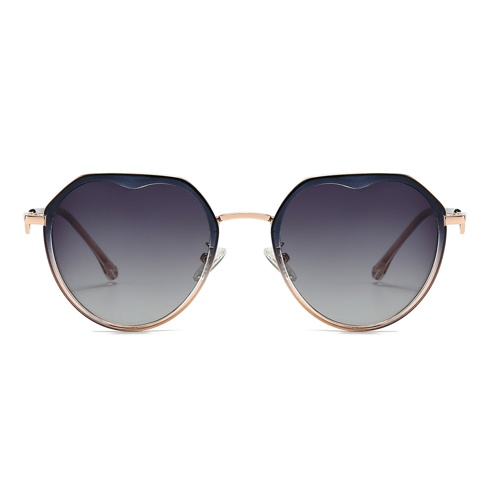 Dollger Gradient Lens  Round Sunglasses