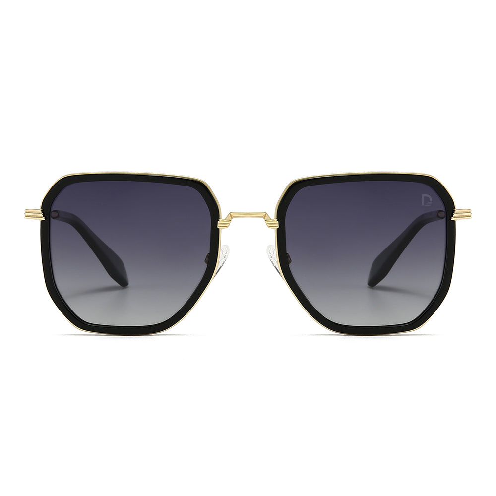 Dollger Retro Polygon Trendy Square Polarized Sunglasses