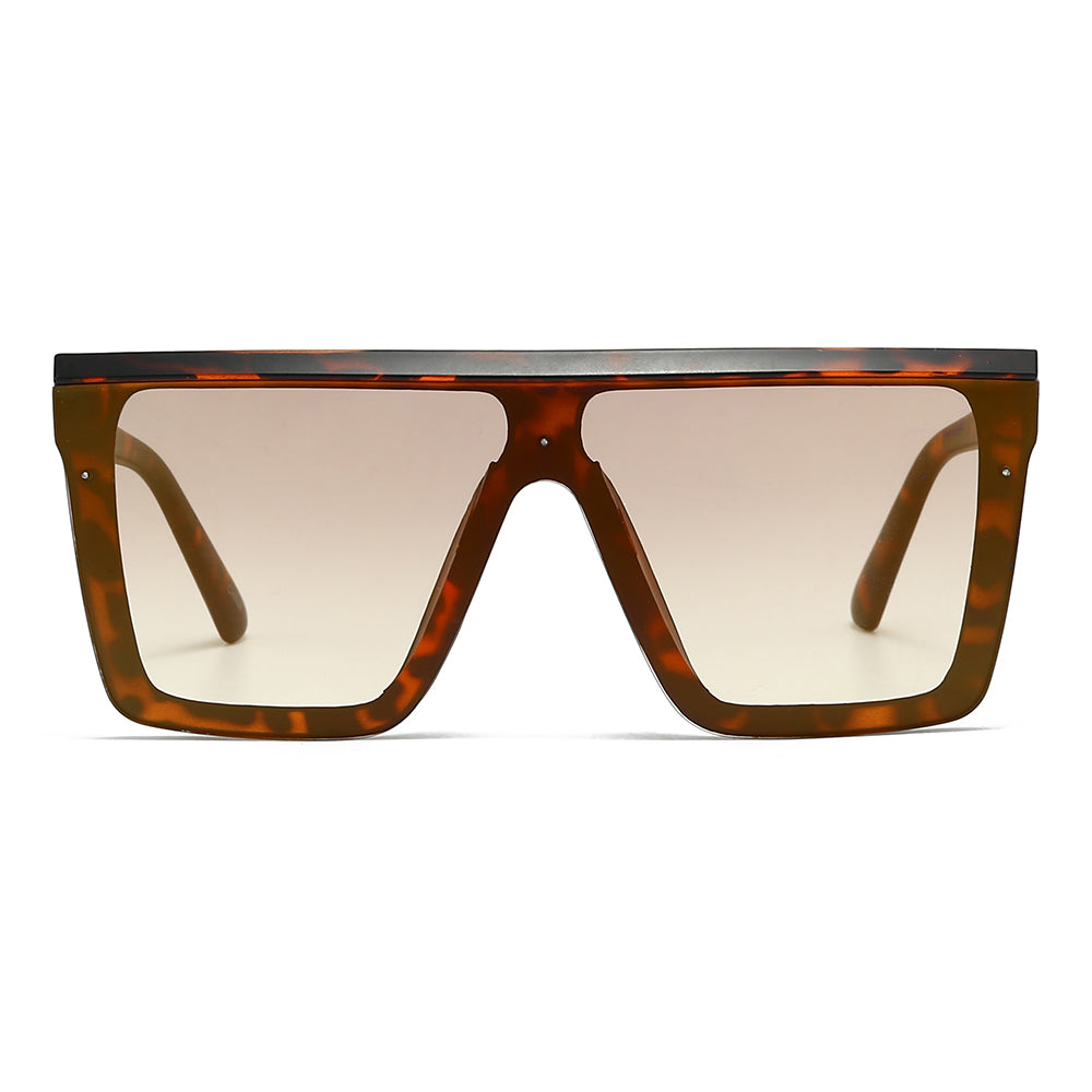 Dollger Black Rectangle Aviator Sunglasses