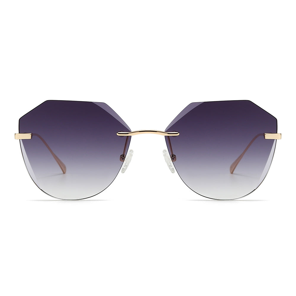 Dollger Irregular Round Tinted Sunglasses