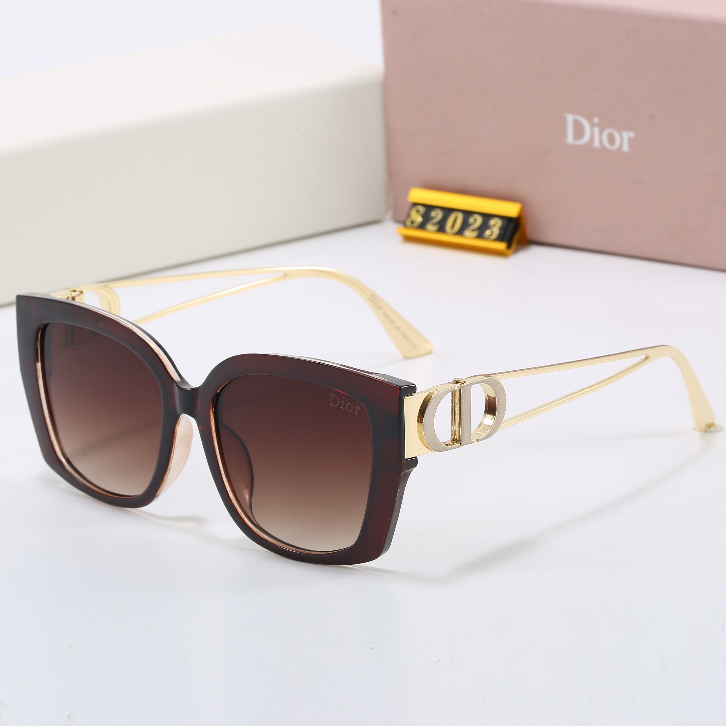 6 colors new style metal temple hot sunglasses 82023