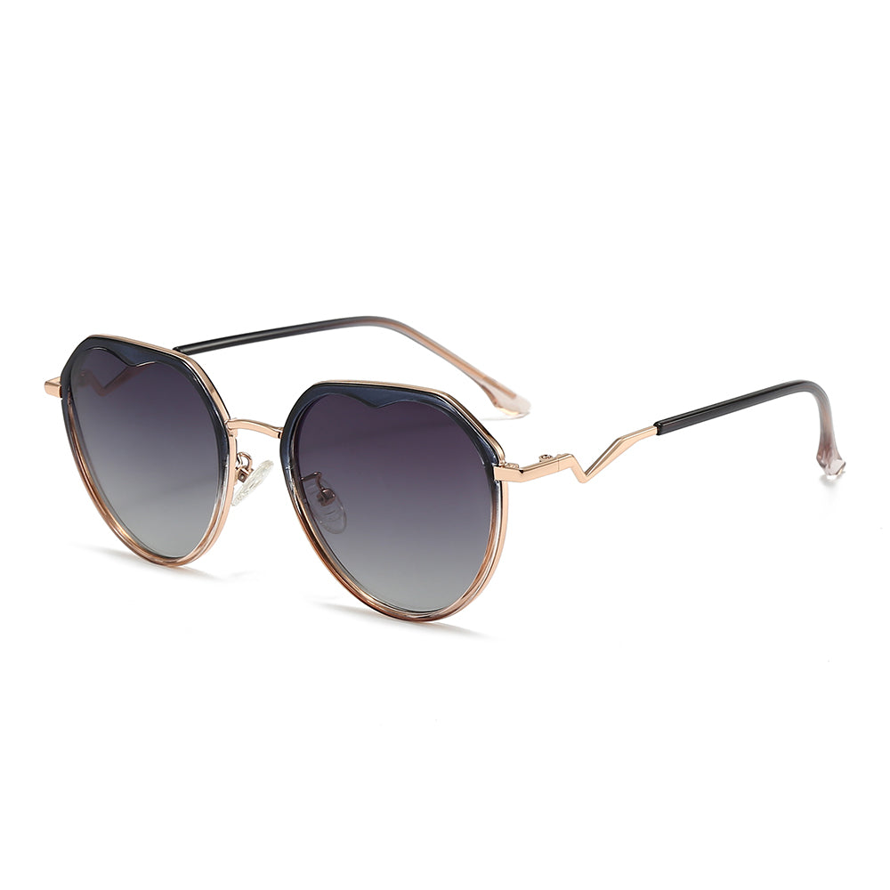 Dollger Gradient Lens  Round Sunglasses