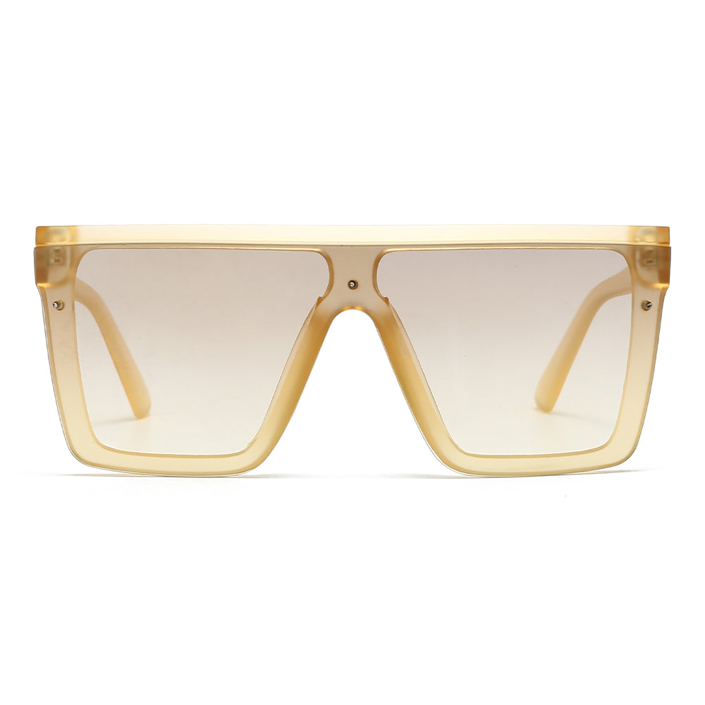 Dollger Black Rectangle Aviator Sunglasses