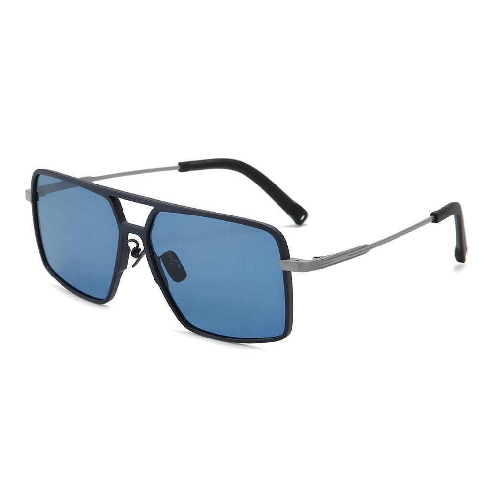 Dollger Titanium Frame Square Aviator Sunglasses