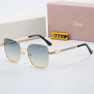 Classic Gradient Two-Tone Metal Sunglasses