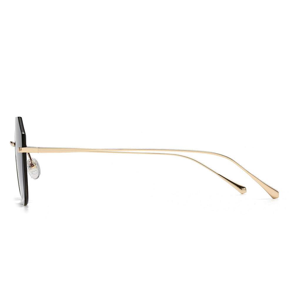 Dollger Irregular Round Tinted Sunglasses