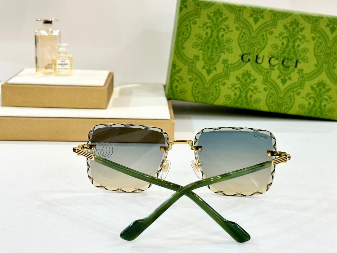 New rimless cut lens sunglasses