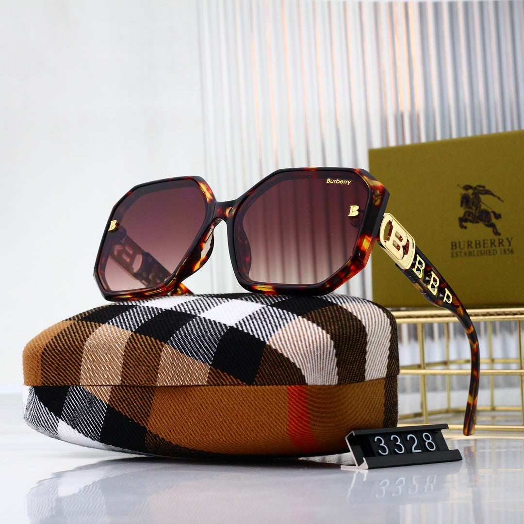 6 colors new prismatic high-definition lens full frame design sunglasses 3328