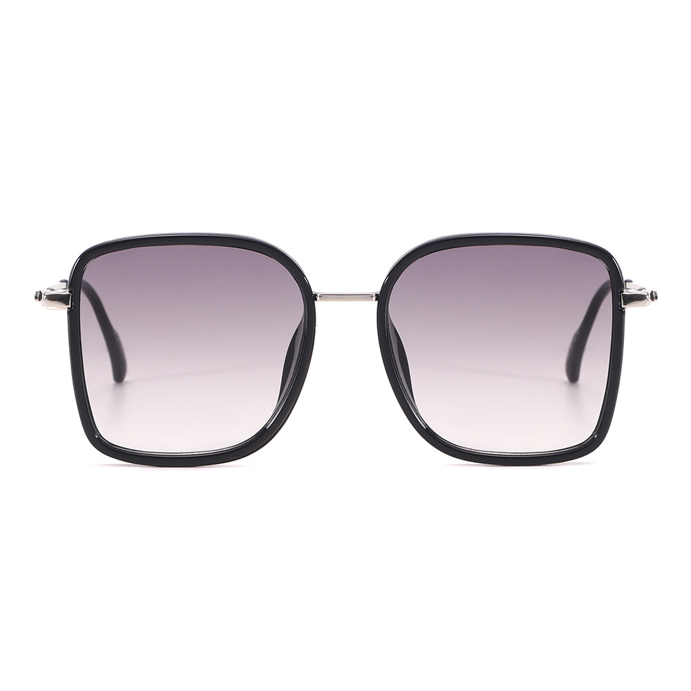 Dollger Wine Color Vintage Metal Geometric Tinted Sunglasses