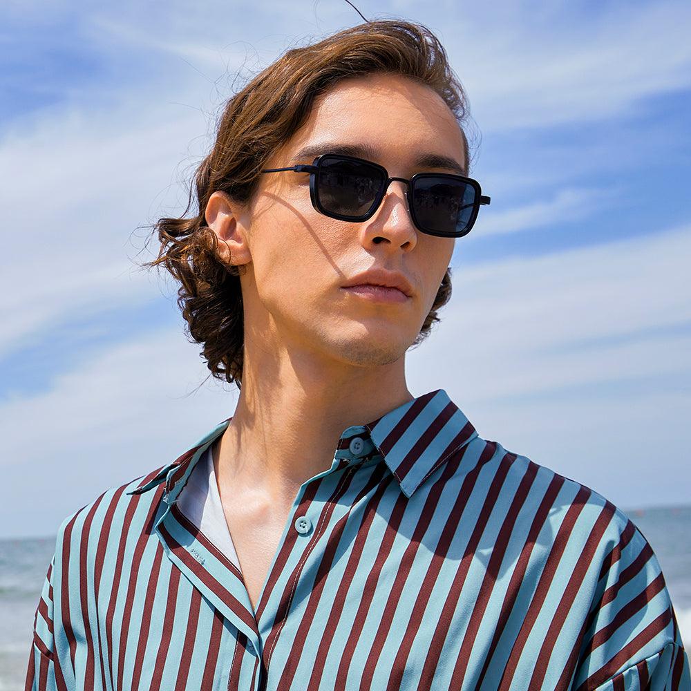 Dollger Metal Square Frame Sunglasses