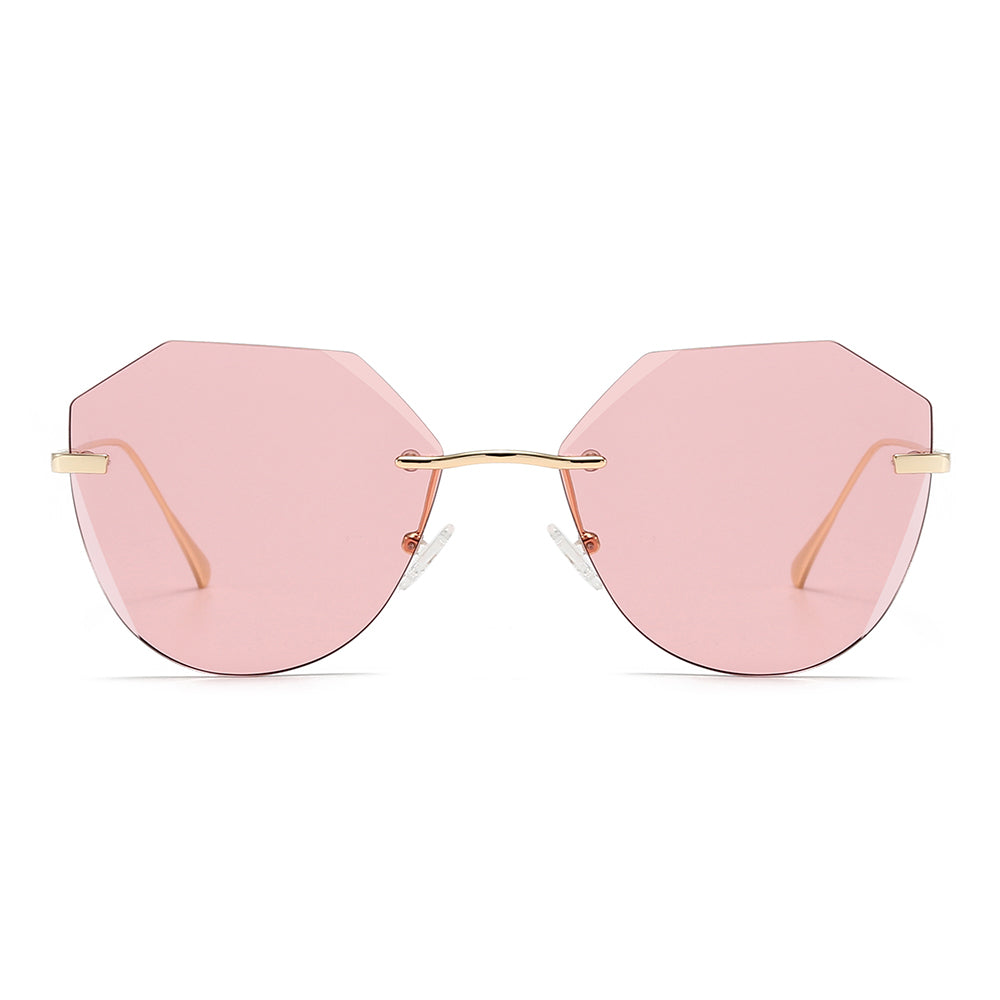 Dollger Irregular Round Tinted Sunglasses