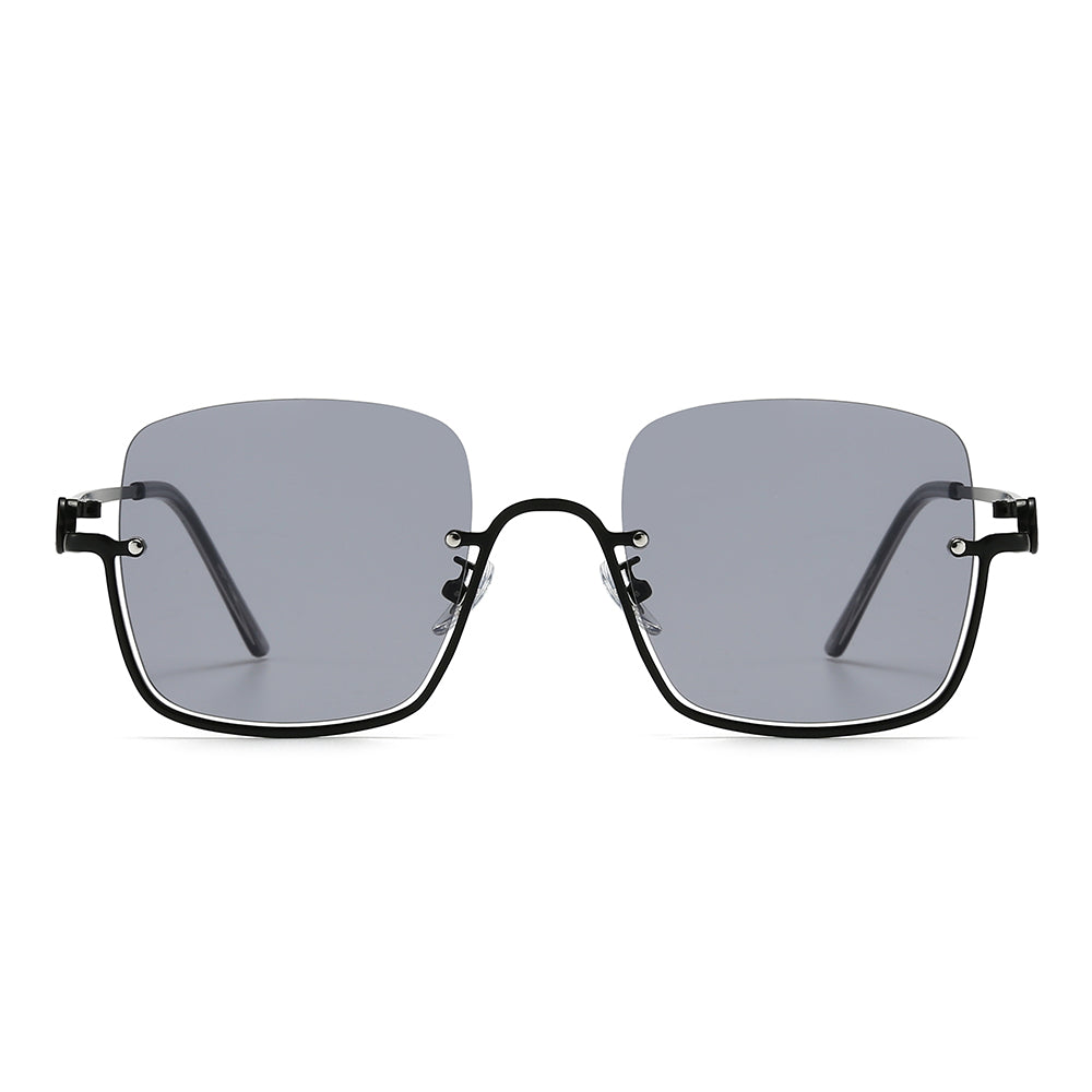 Dollger Square Semi-Rimless Tinted Sunglasses