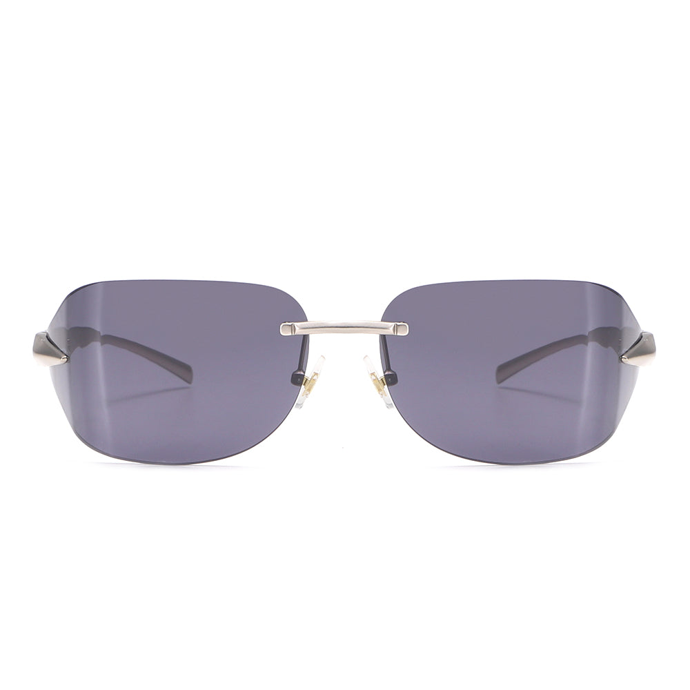 Dollger Rectangle Rimless Tinted Sunglasses