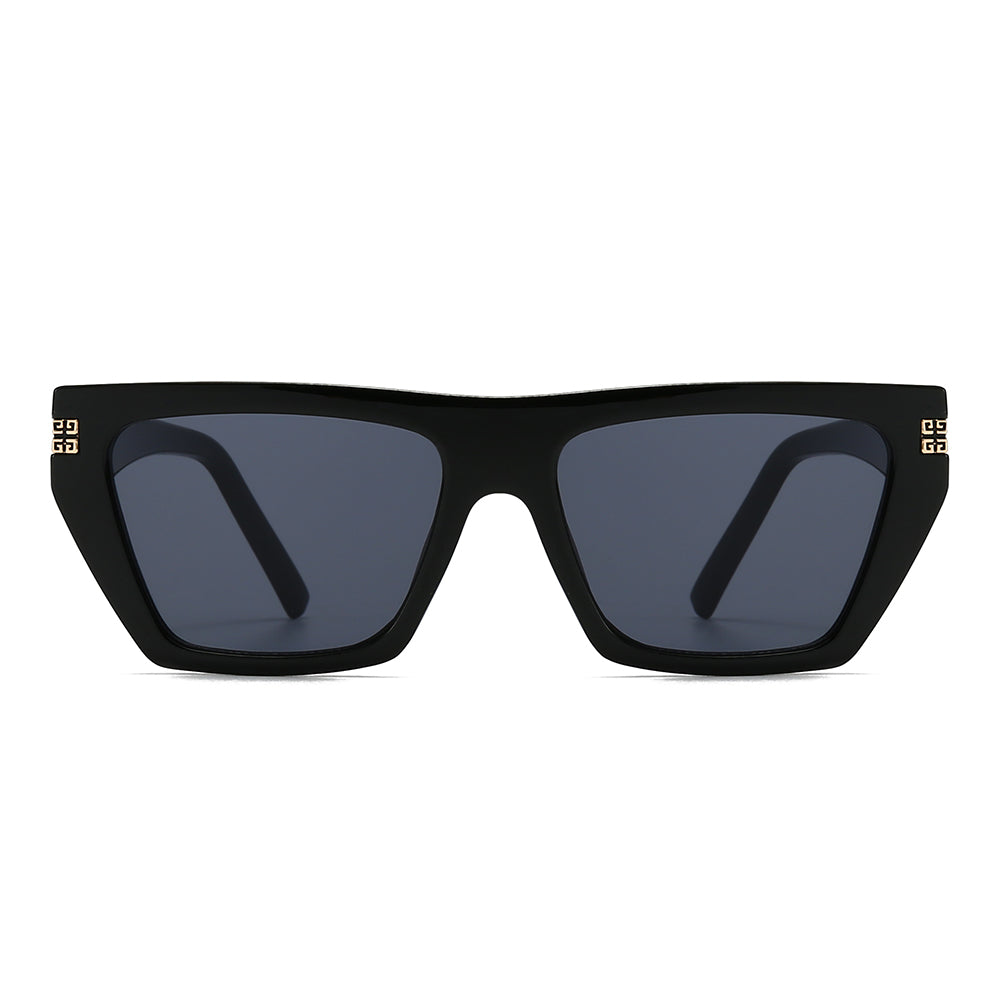 Dollger Thick Geek-Chic Geometric Tinted Sunglasses