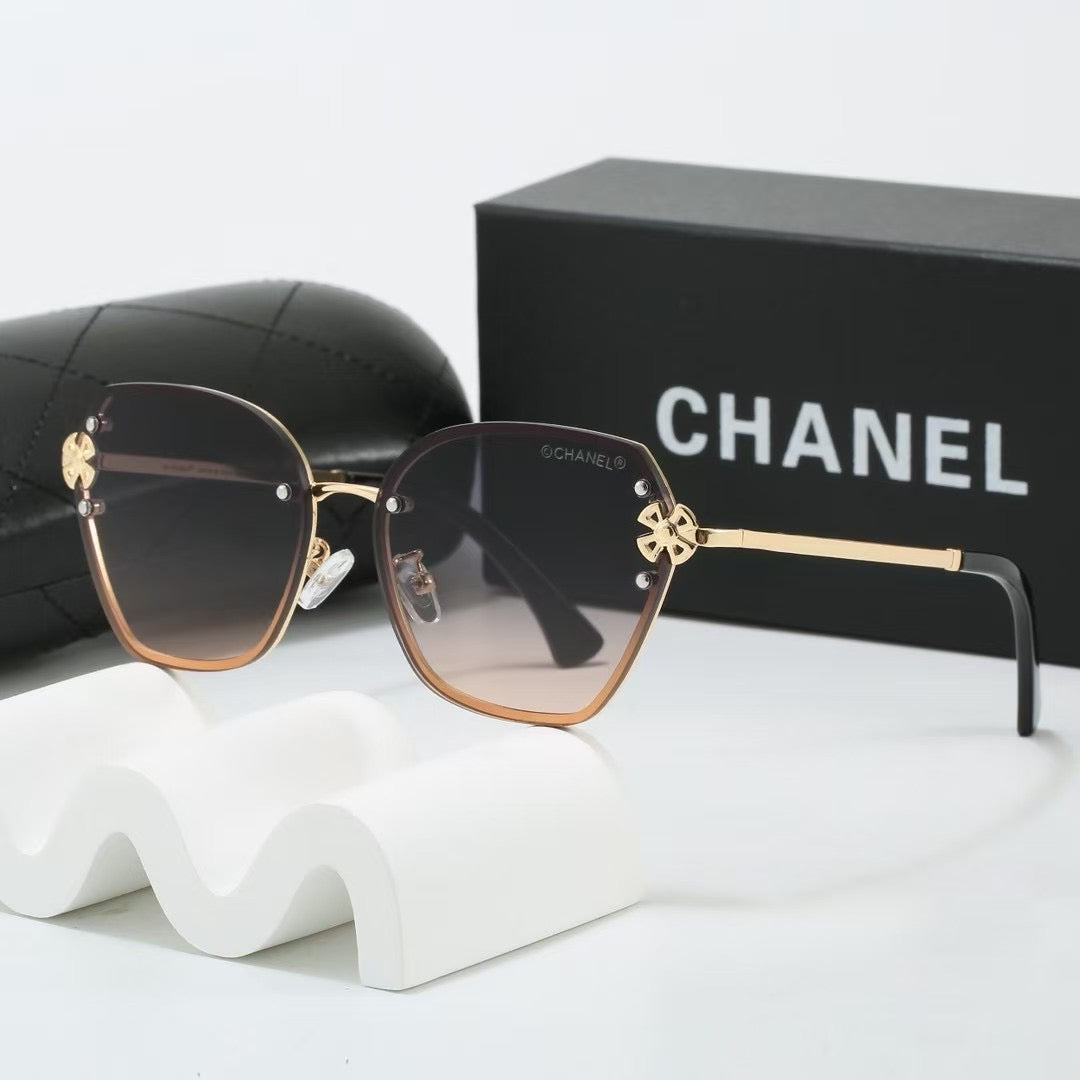 7 colors frameless metal thin lens sunglasses