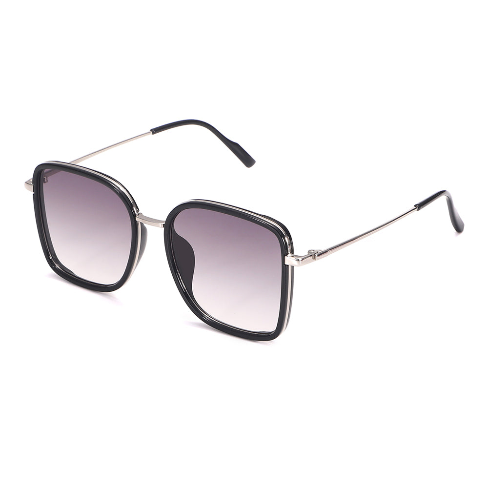 Dollger Wine Color Vintage Metal Geometric Tinted Sunglasses