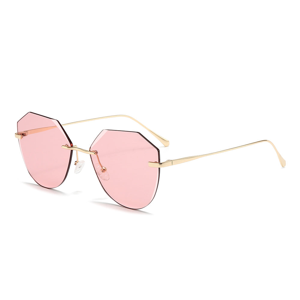 Dollger Irregular Round Tinted Sunglasses