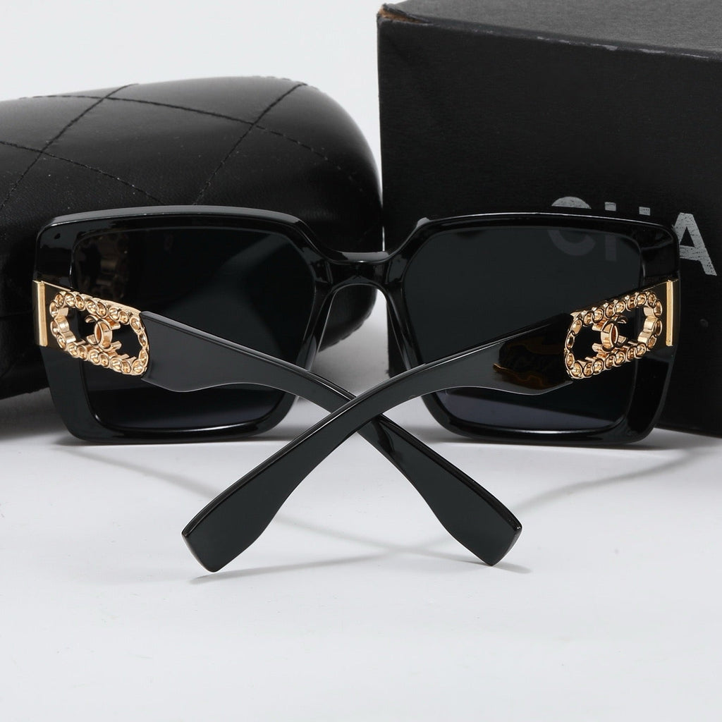 5 colors new full lens iconic logo sunglasses