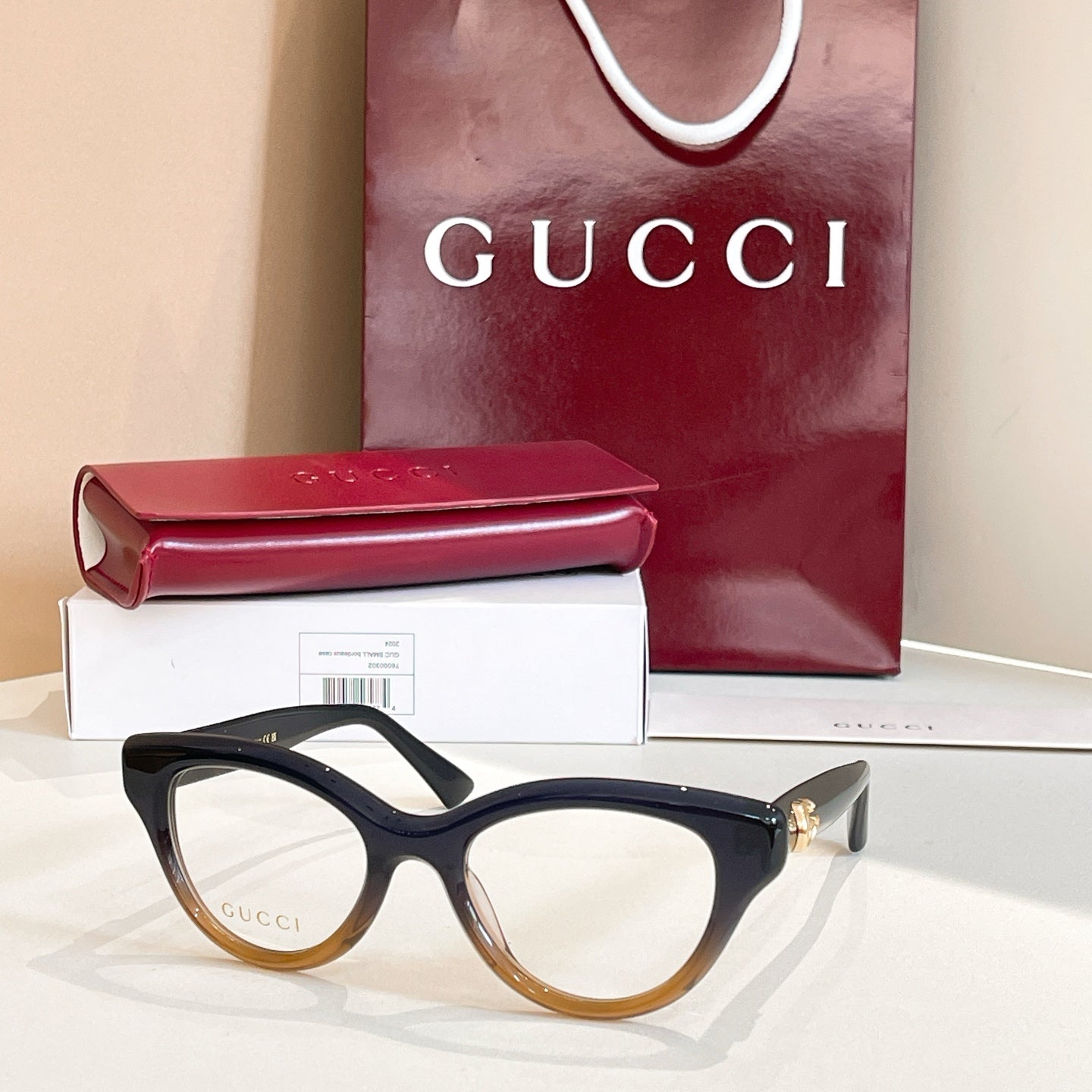 Large frame transparent sunglasses