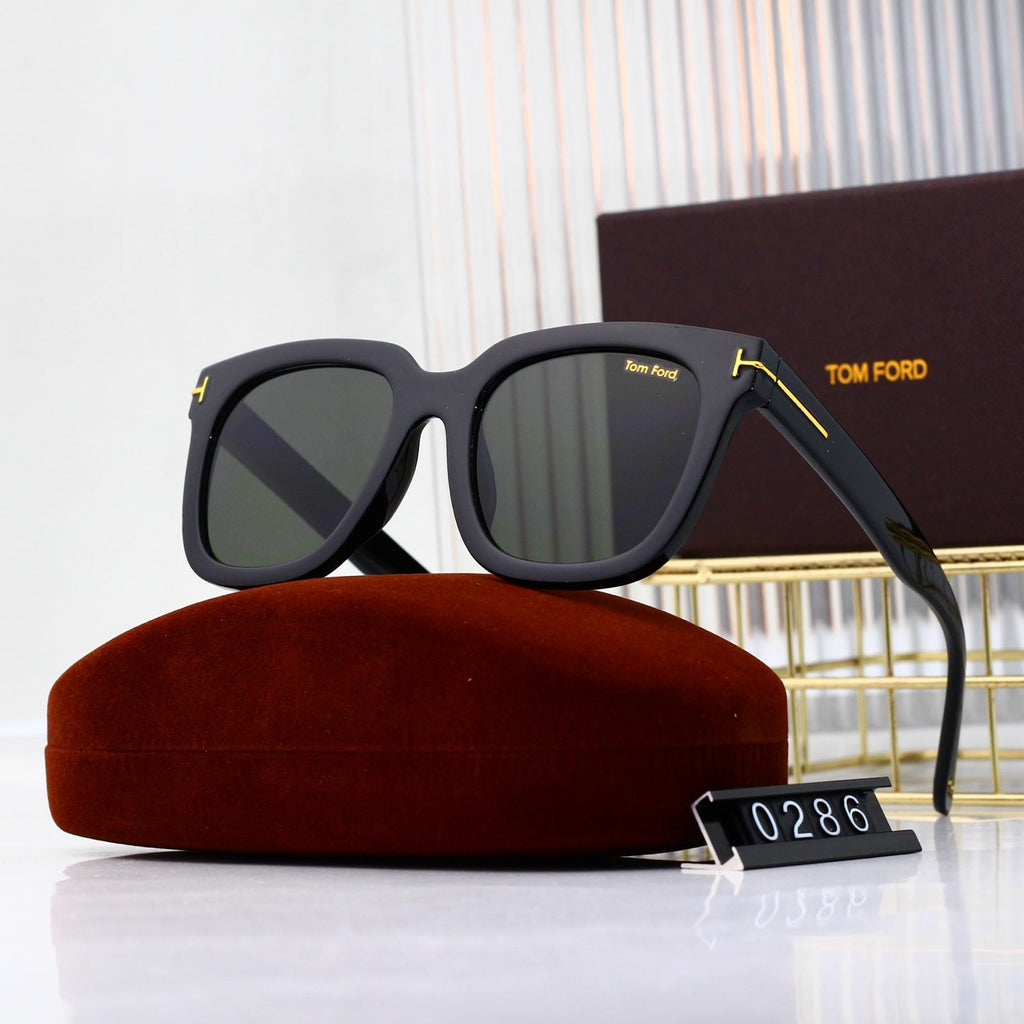 8-color blue light flat mirror HD lens full frame design sunglasses 0286