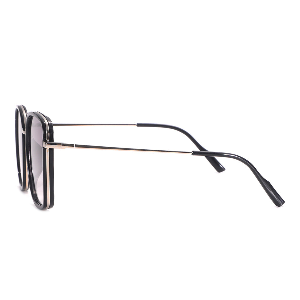 Dollger Wine Color Vintage Metal Geometric Tinted Sunglasses