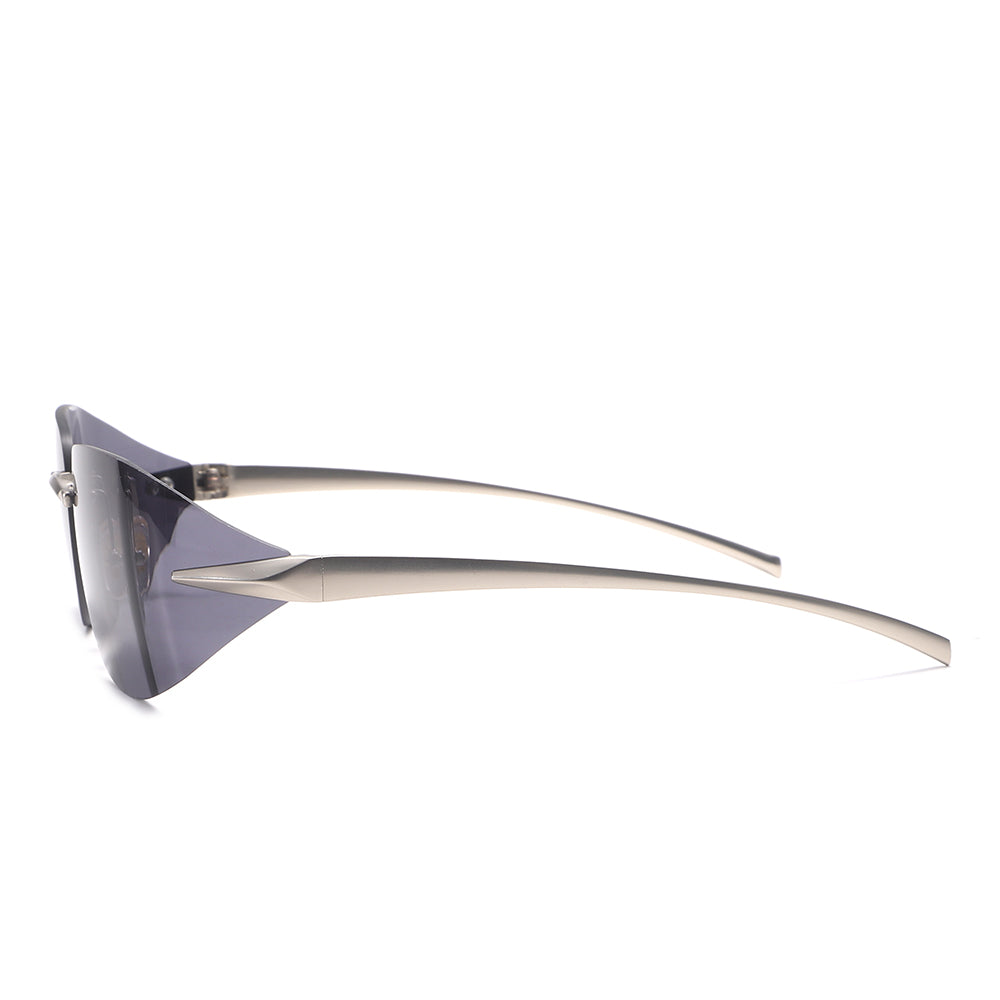 Dollger Rectangle Rimless Tinted Sunglasses