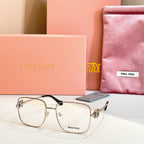 Transparent full frame metal sunglasses