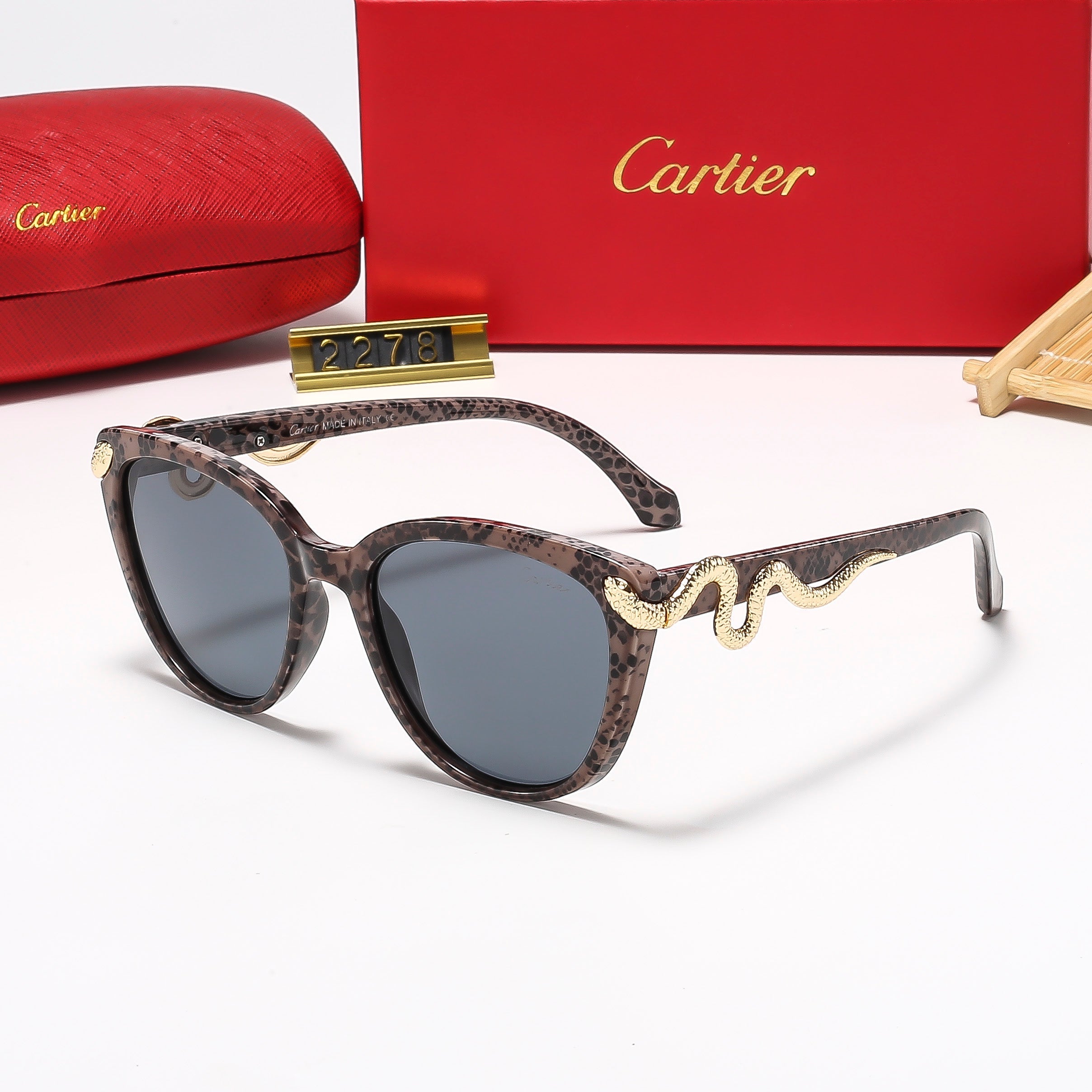 7 colors golden snake logo hot sunglasses