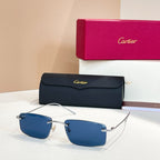 New frameless square sunglasses