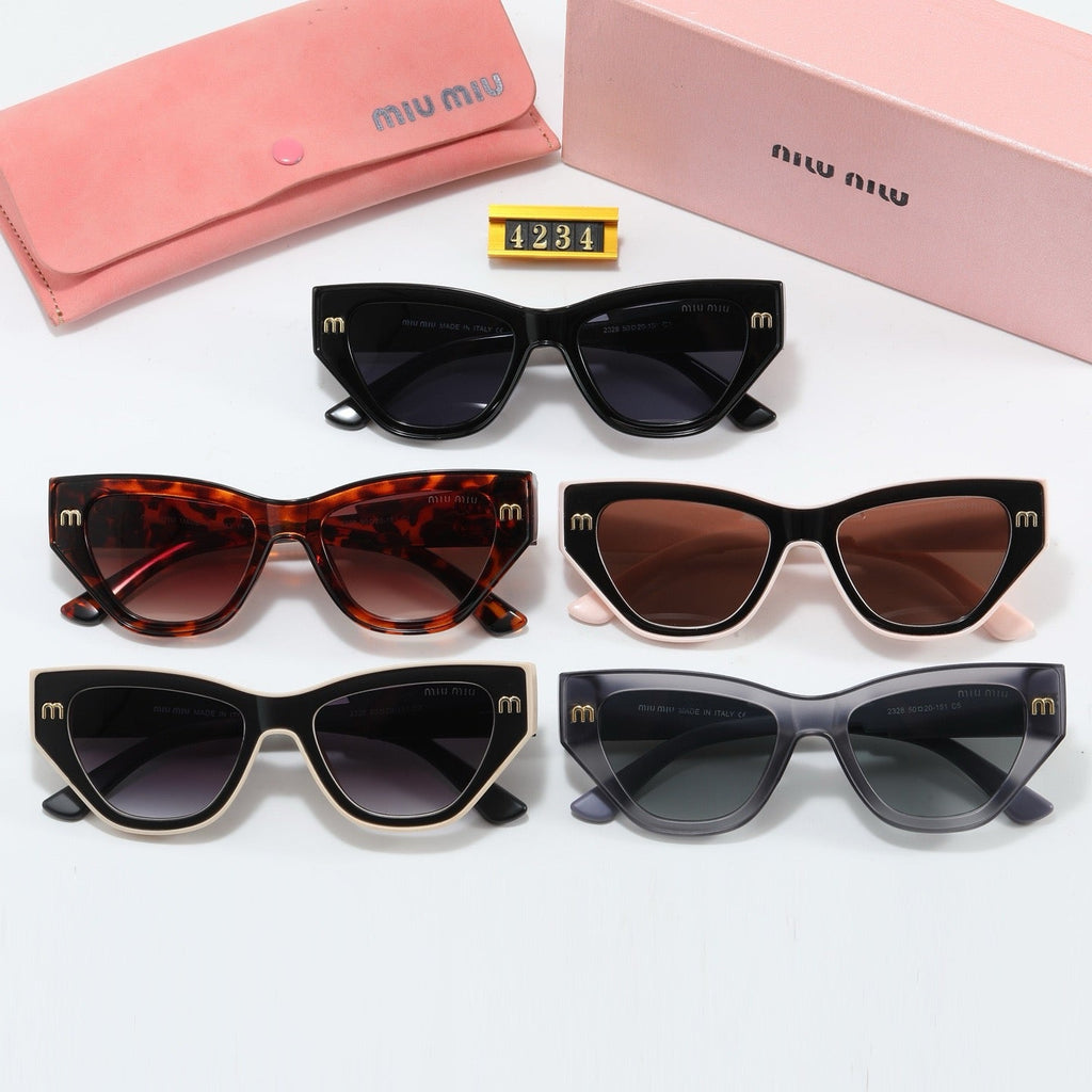 5 colors of fashionable and popular small frame sunglasses 4234