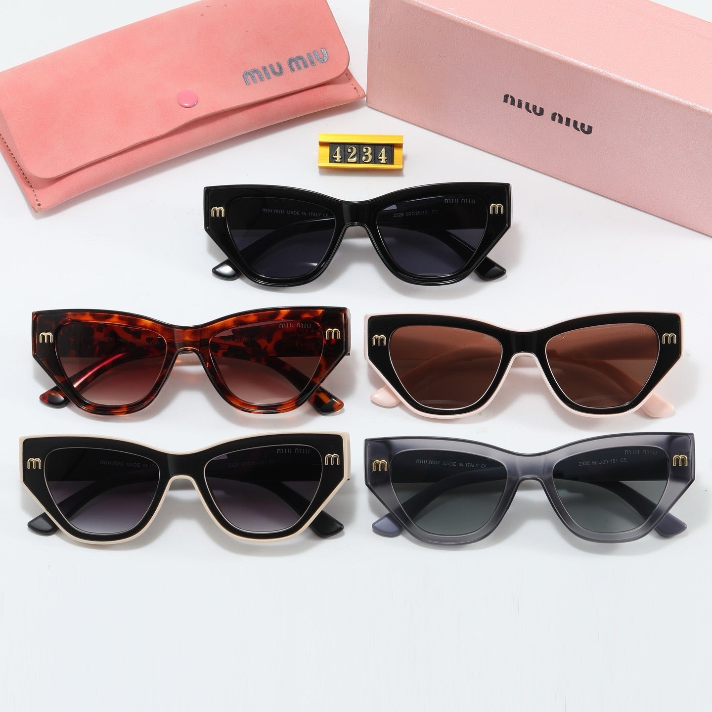 5 colors of fashionable and popular small frame sunglasses 4234