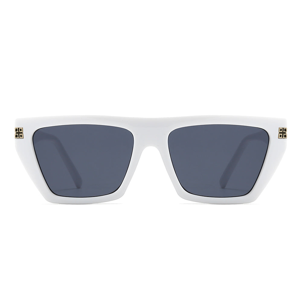 Dollger Thick Geek-Chic Geometric Tinted Sunglasses