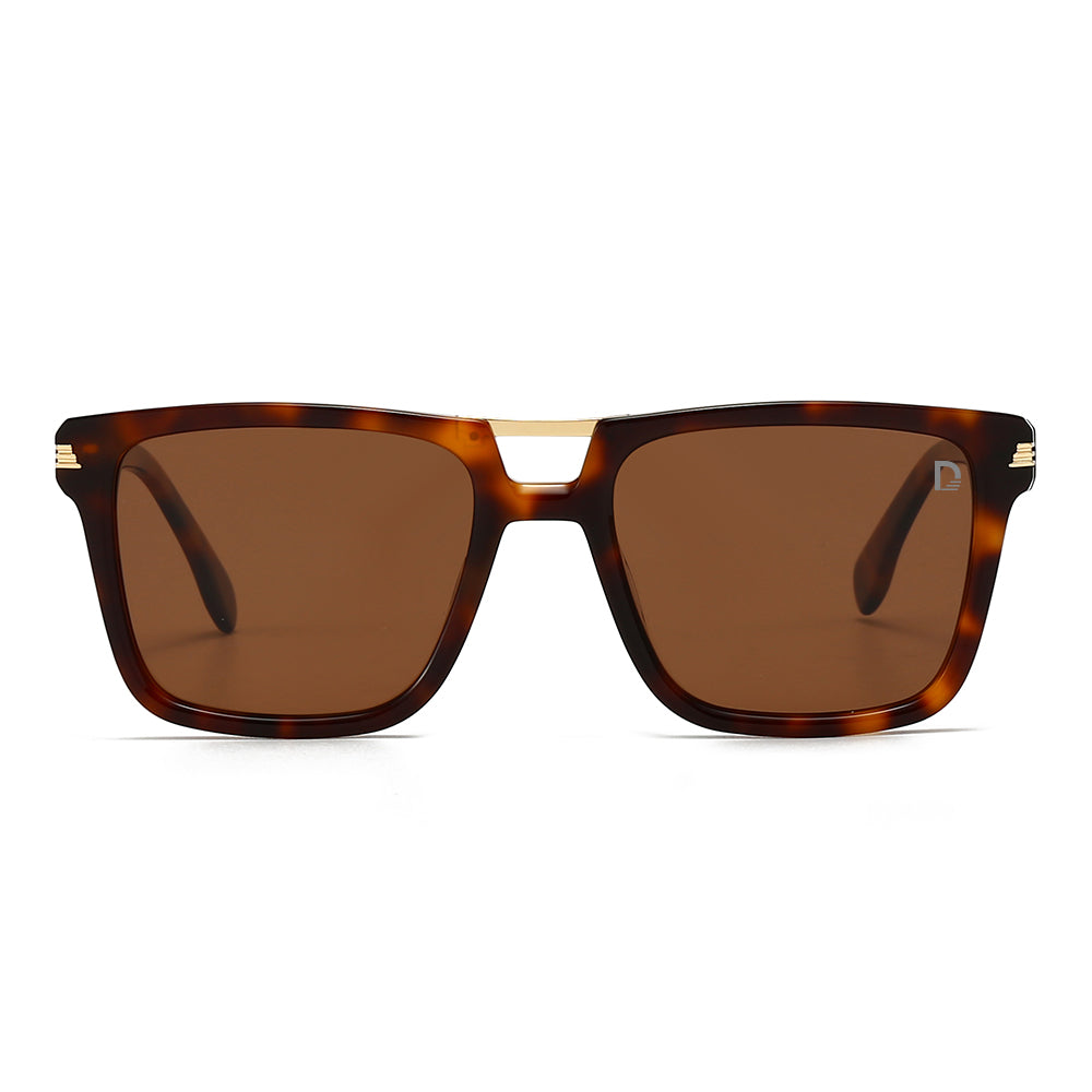 Dollger Square Aviator Tinted Sunglasses