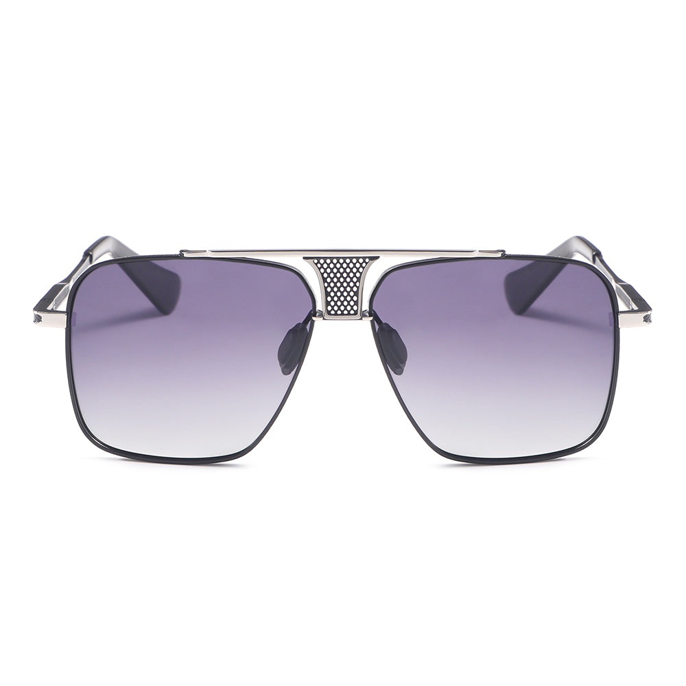 Dollger Square Aviator Metal Sunglasses