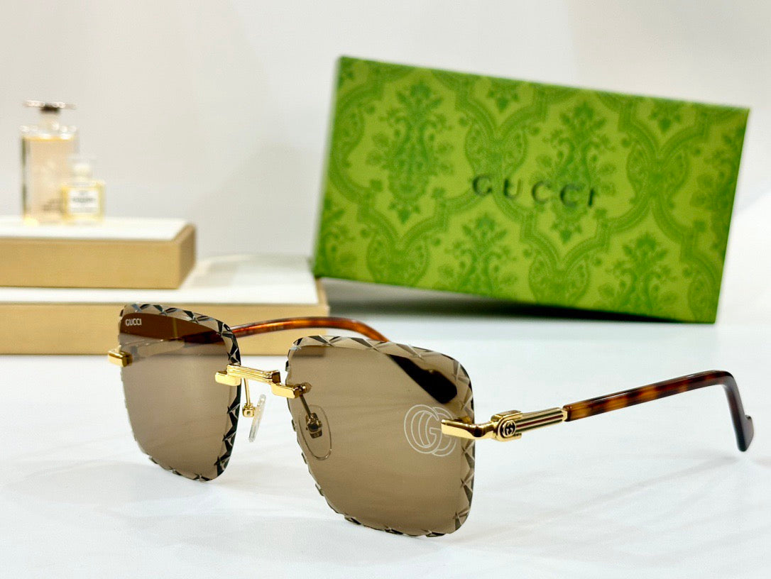 New rimless cut lens sunglasses