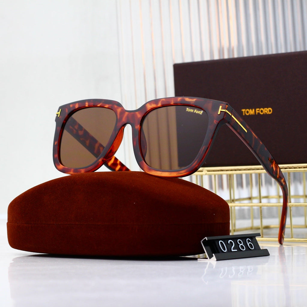 8-color blue light flat mirror HD lens full frame design sunglasses 0286