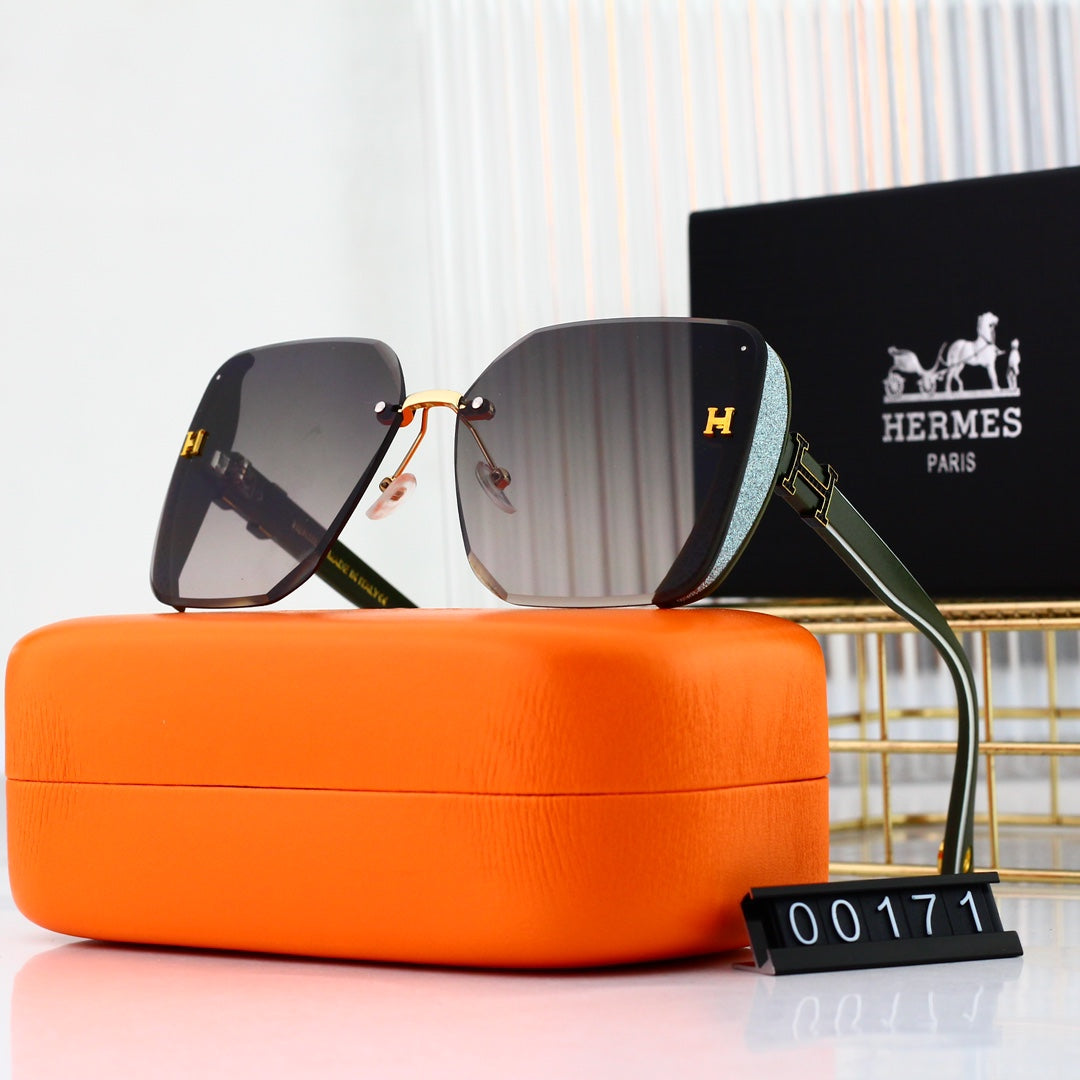 4 colors new popular frameless thin edge frosted sunglasses 00171