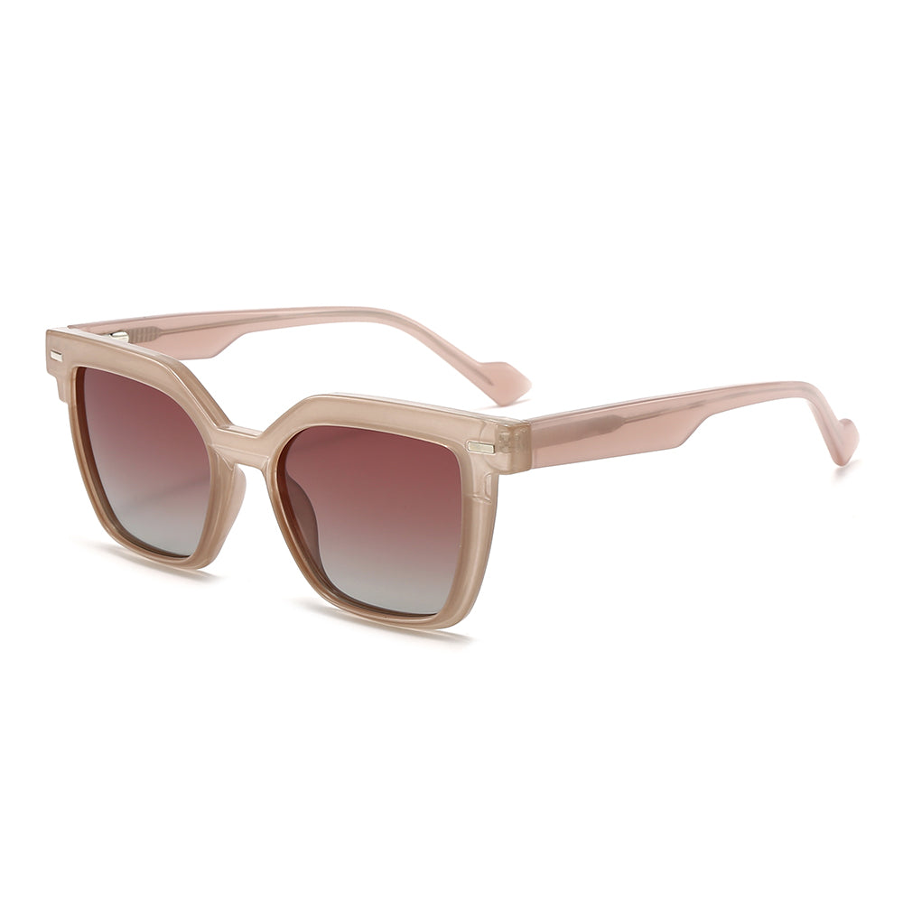 Dollger Wide Thick Square Tinted Sunglasses