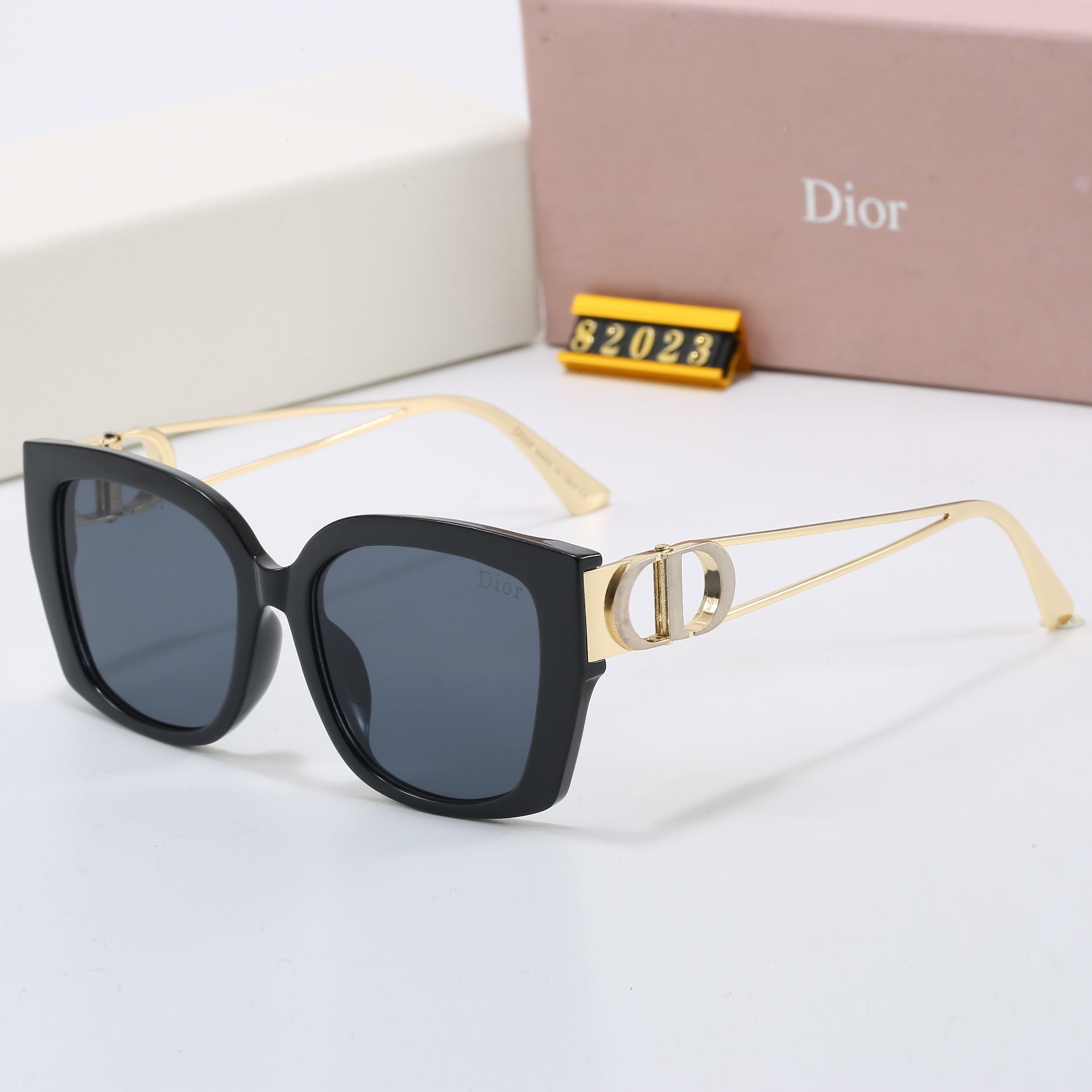 6 colors new style metal temple hot sunglasses 82023