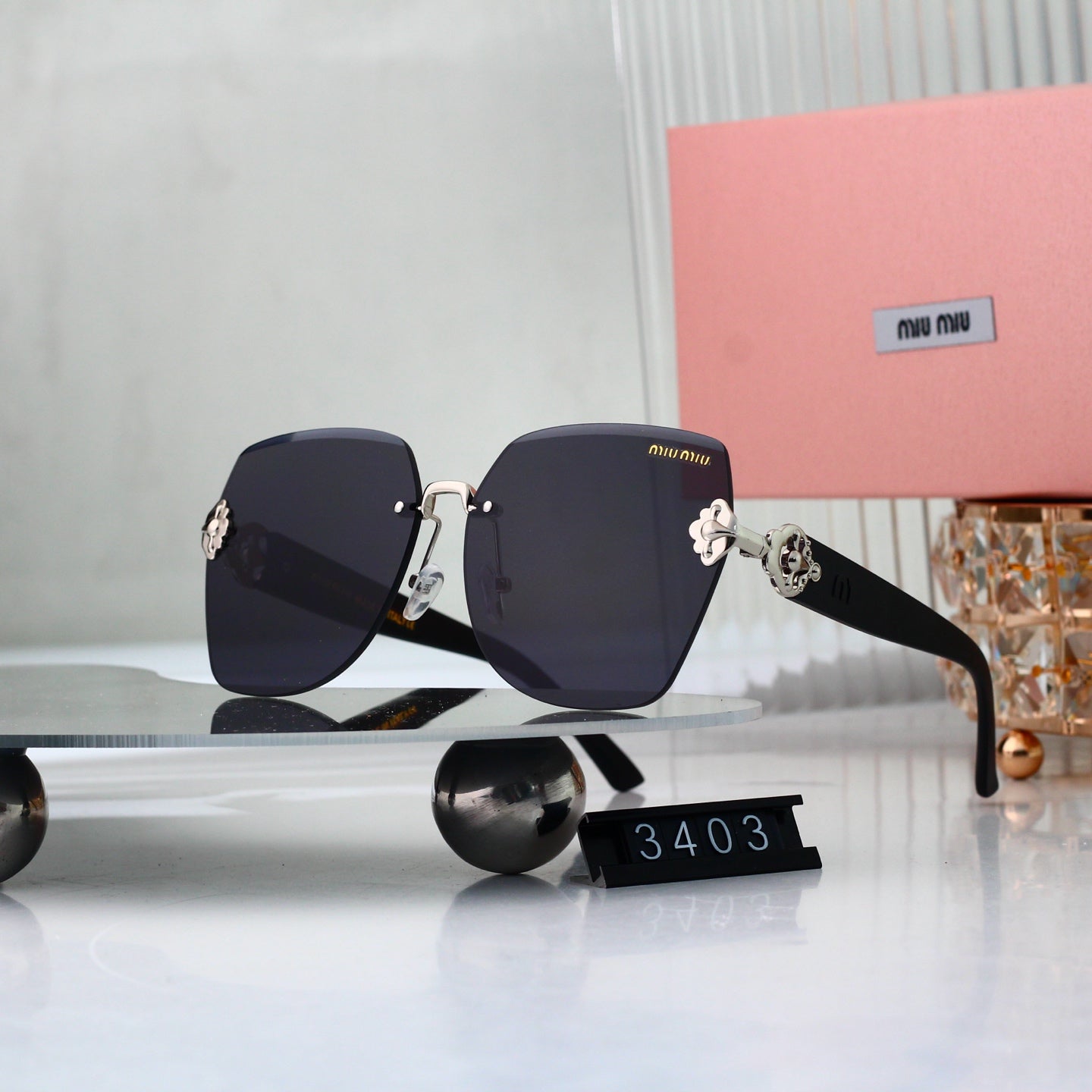 New Frameless Metal Sunglasses